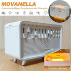 4 in 1 HIFI Bluetooth Speaker LED White Noise Speaker White Noise Sleep Aid Night Light Humidifier Machine with 8 Nature Sounds - Movanella