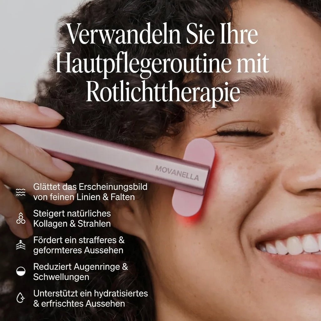 4 - in - 1 Radiant Renewal® Hautpflege - Wand mit Rotlichttherapie - Movanella