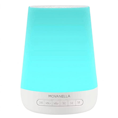 MBZ085 White Noise Machine Baby Sleep Sound Machine Colorful Night Lights 28 Soothing Sounds with 3.5mm Headphone Jack - Movanella