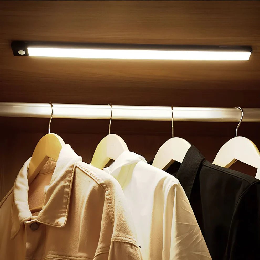 Motion Sensor LED Bar – Motion-Activated Light Strip (Battery or USB)