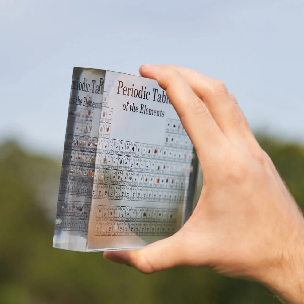 Periodic Table LED Display – Acrylic Panel with Real Element Samples - Movanella